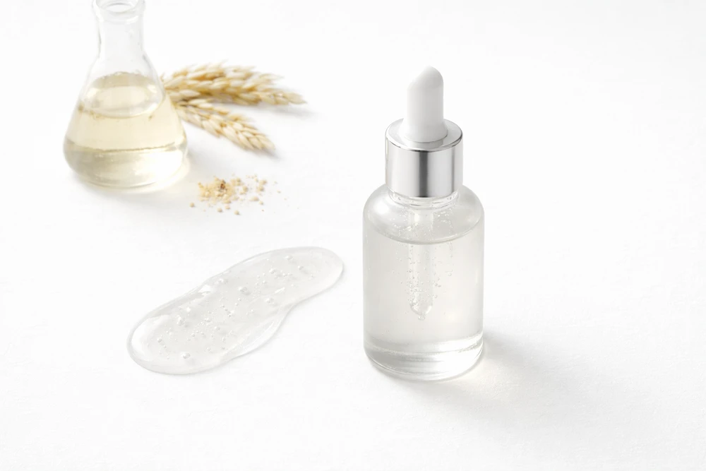 galactomyces esencia fermentada coreana sobre fondo blanco