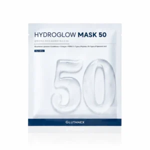 Glutanex Hydro Glow Mask 50 mascarillas de hidrogel con glutatión liposomal PDRN y ácido hialurónico